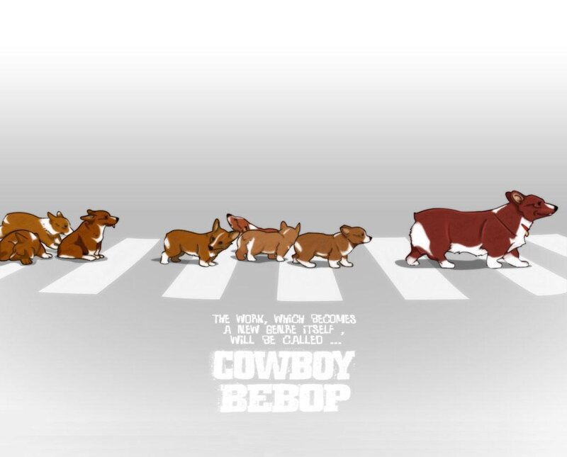 corgi crosswalk art