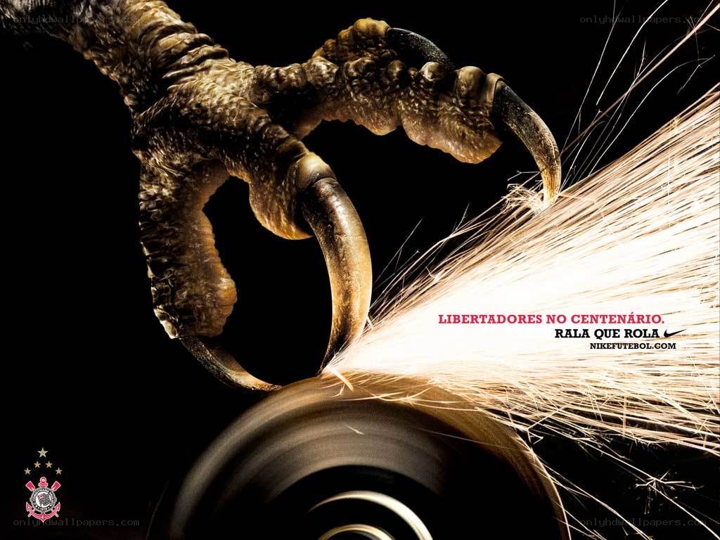 Corinthians ad with bird claw