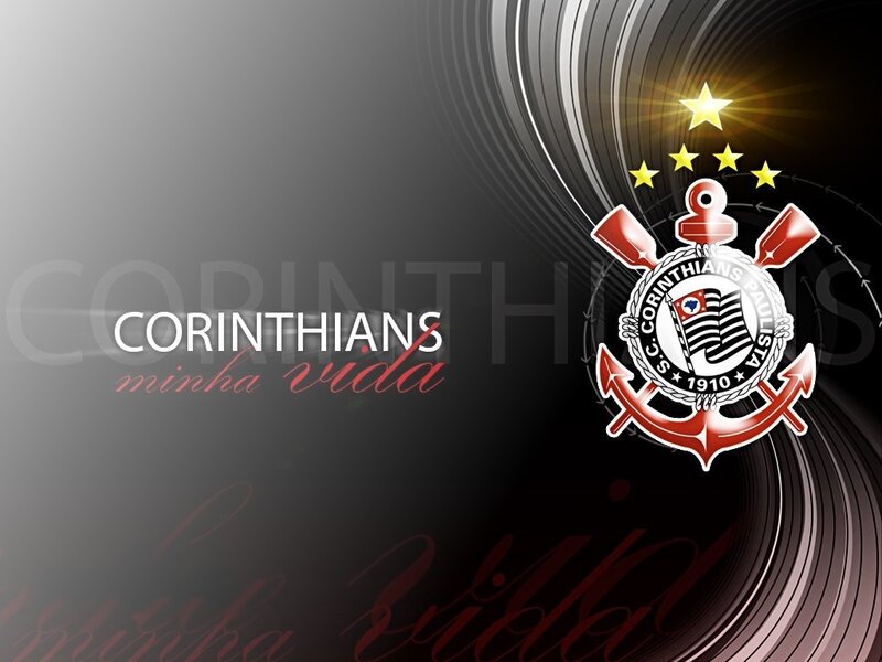 Corinthians Logo — Black, Dramatic, Digital Art, Stars