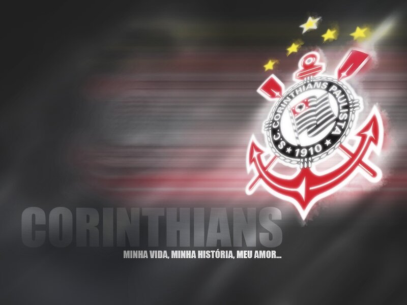 Corinthians Logo — Black, Dramatic, Digital Art