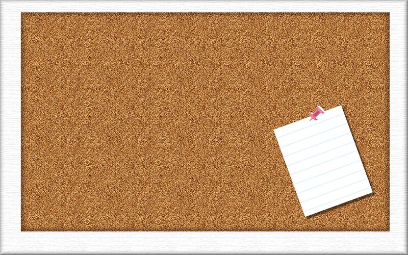 Corkboard with Note
