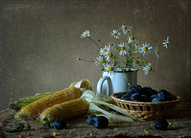 Corn and Plums