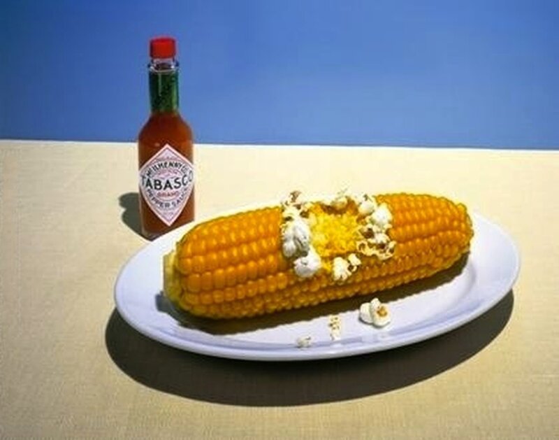 Corn on the Cob with Popcorn