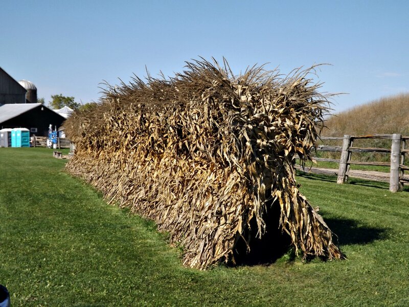 Corn Stalk Shelter — Green