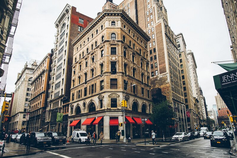 Corner Building on City Street