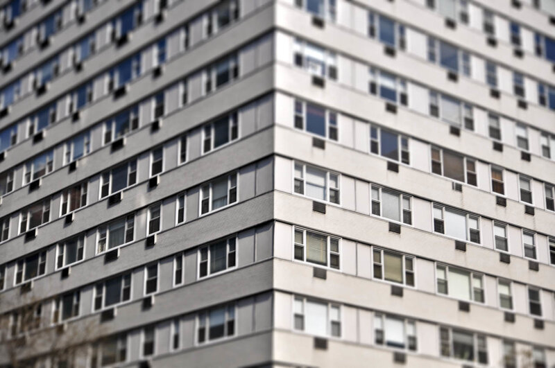 corner of a high-rise building