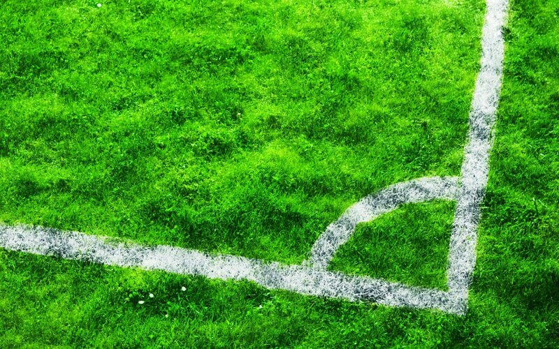 Corner of a Soccer Field — Green