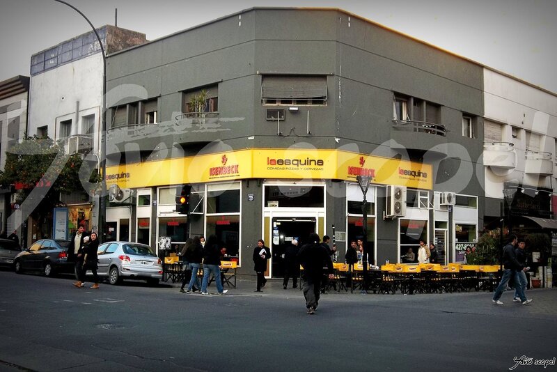 Corner Restaurant on Street