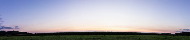 Cornfield at Dusk — Blue, Serene, Sunset, Photograph, Sky