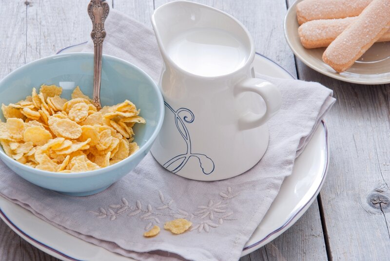 Cornflakes in a Bowl