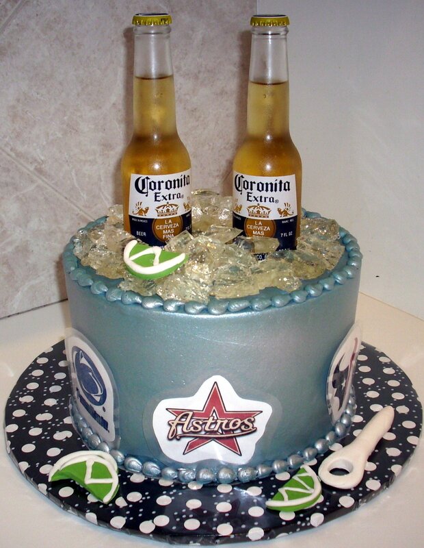 Corona beer cake