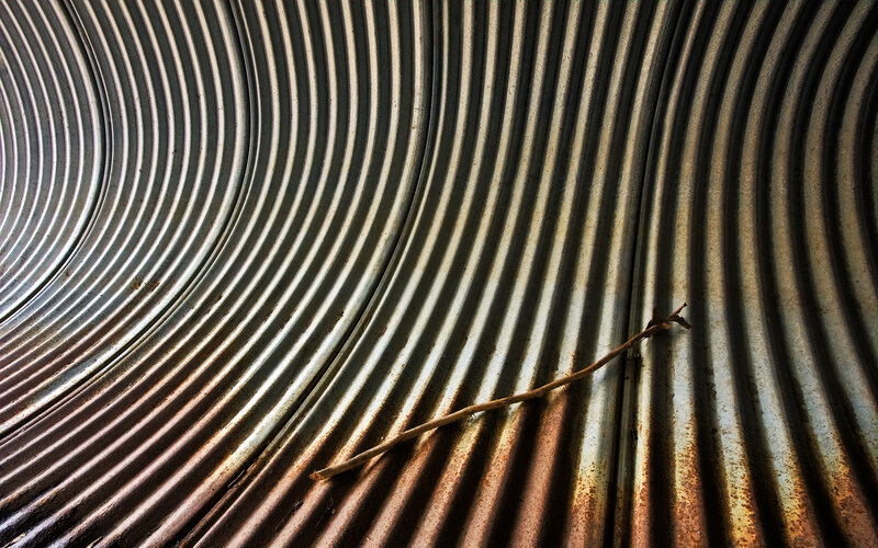 Corrugated Metal Surface