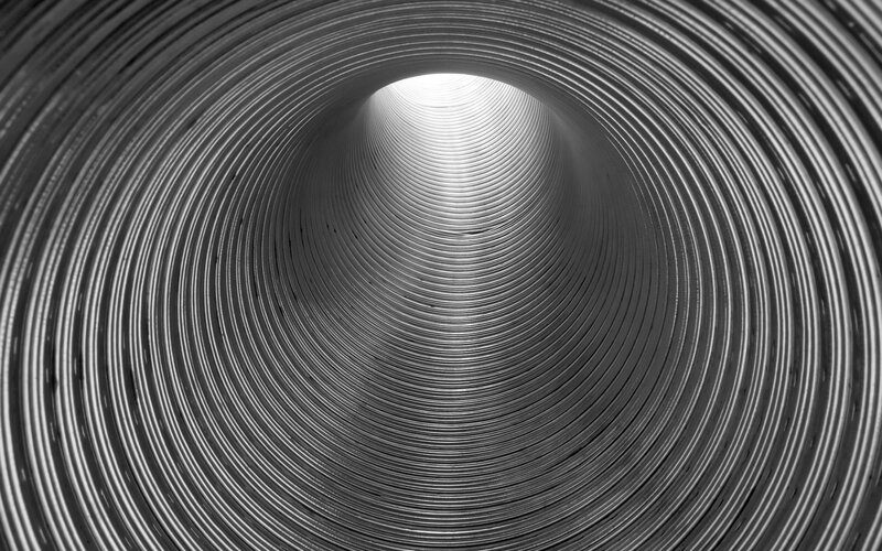 Corrugated Metal Tunnel