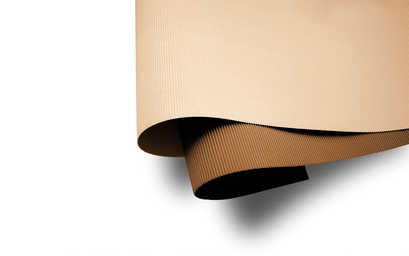Corrugated Paper Roll — Brown