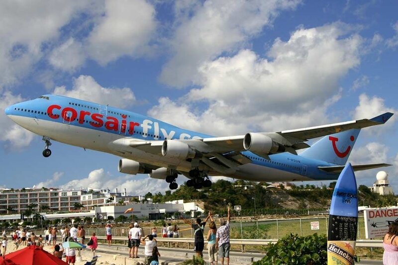 Corsair Boeing 747 taking off