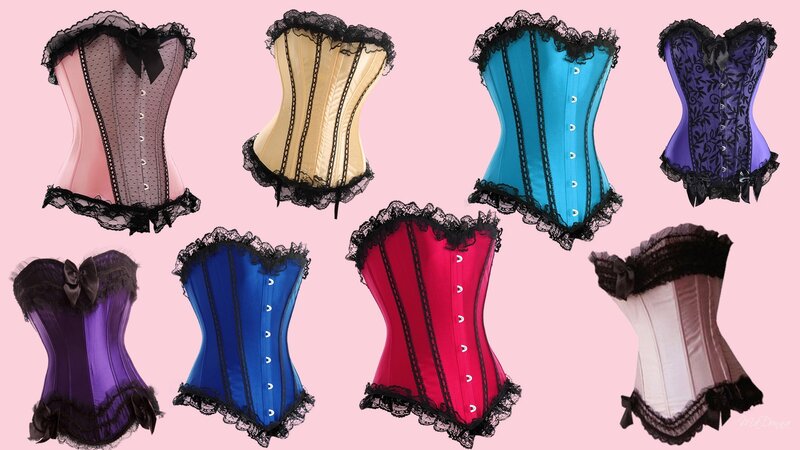 Corsets in Various Colors