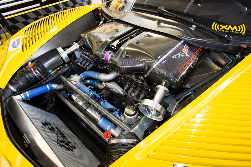 Corvette C6R engine bay