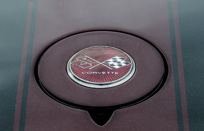 Corvette emblem on car