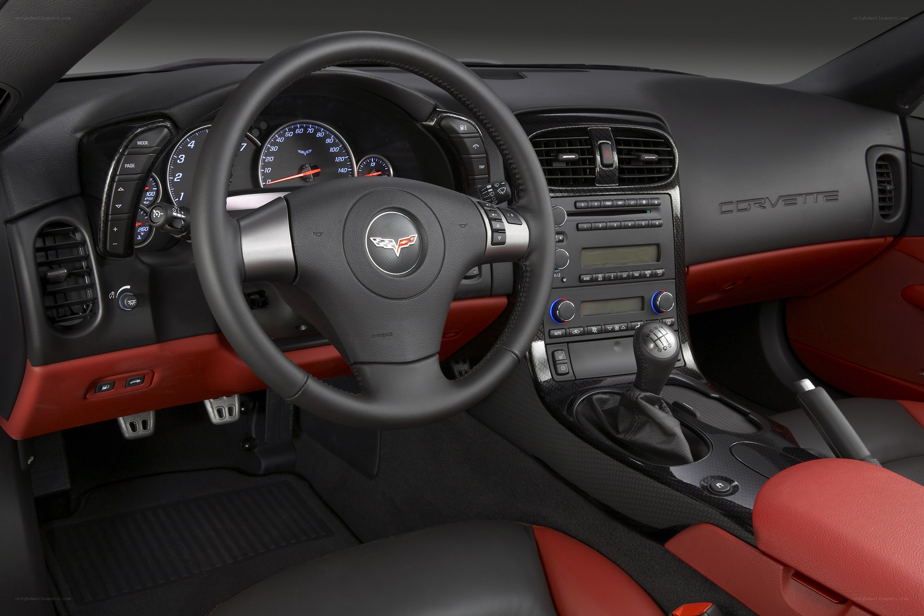 Corvette interior dashboard