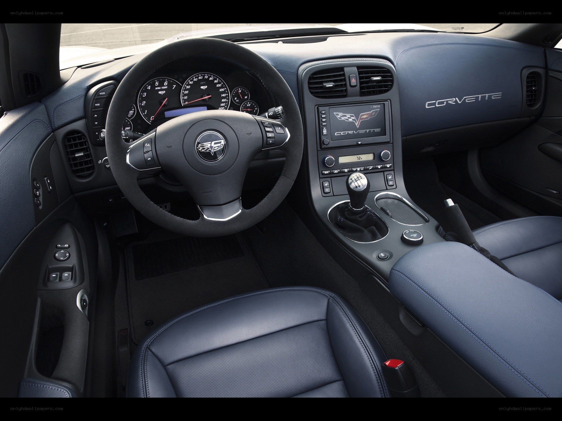 Corvette interior dashboard