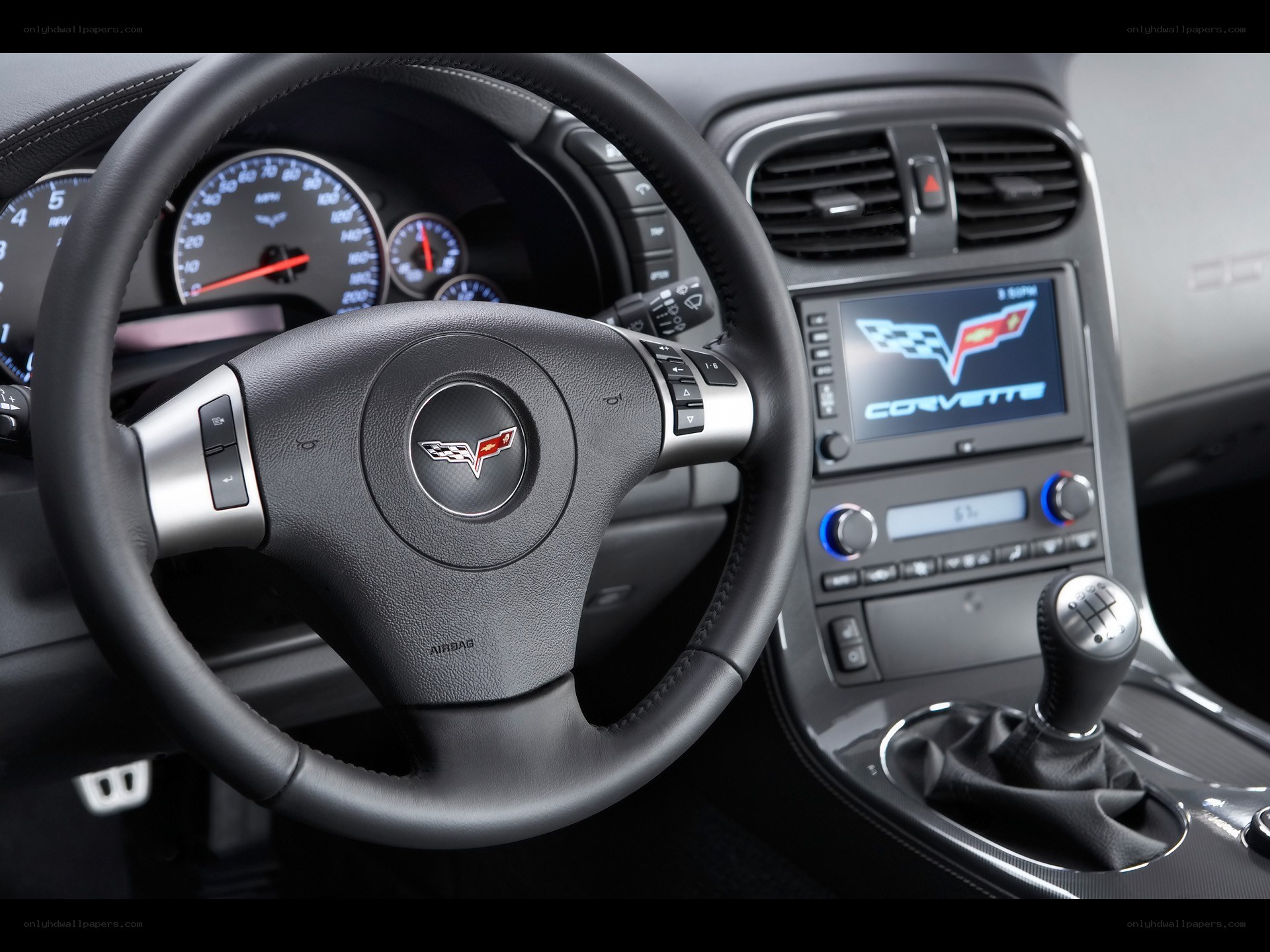 Corvette interior dashboard