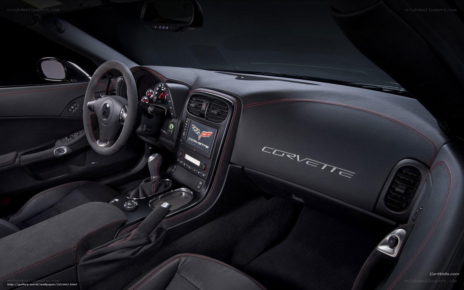Corvette interior dashboard