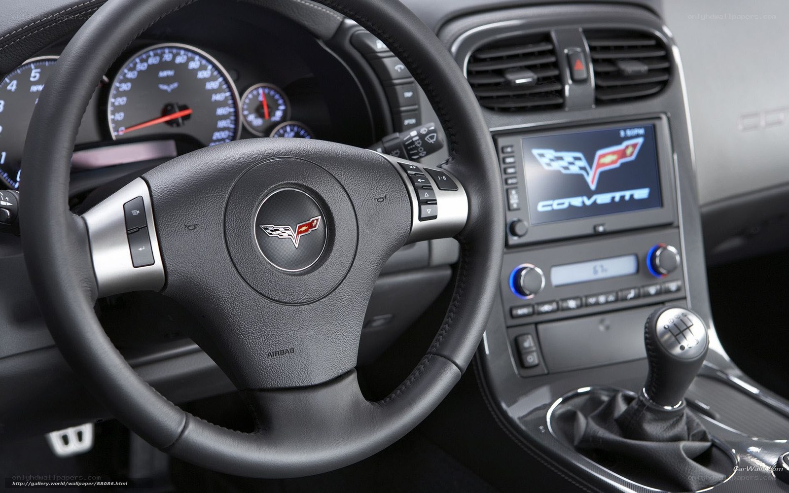 Corvette interior dashboard