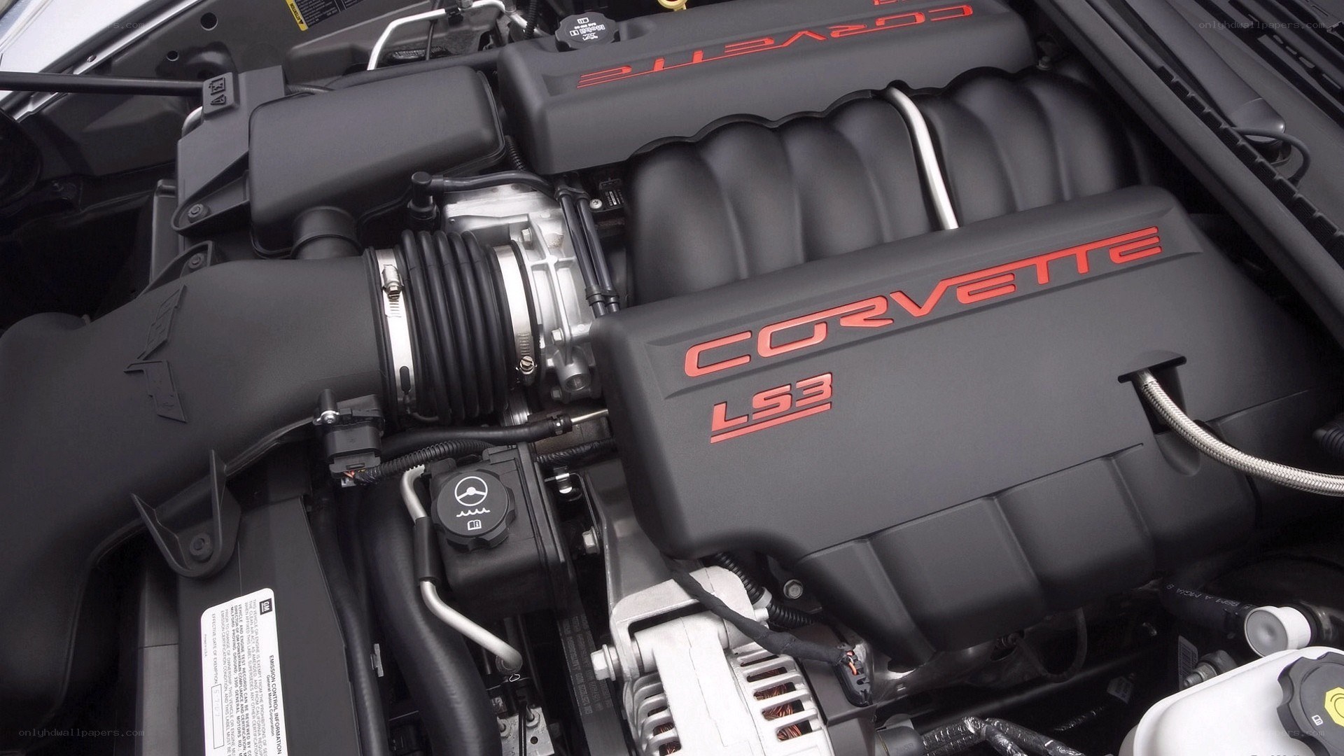 Corvette LS3 engine bay