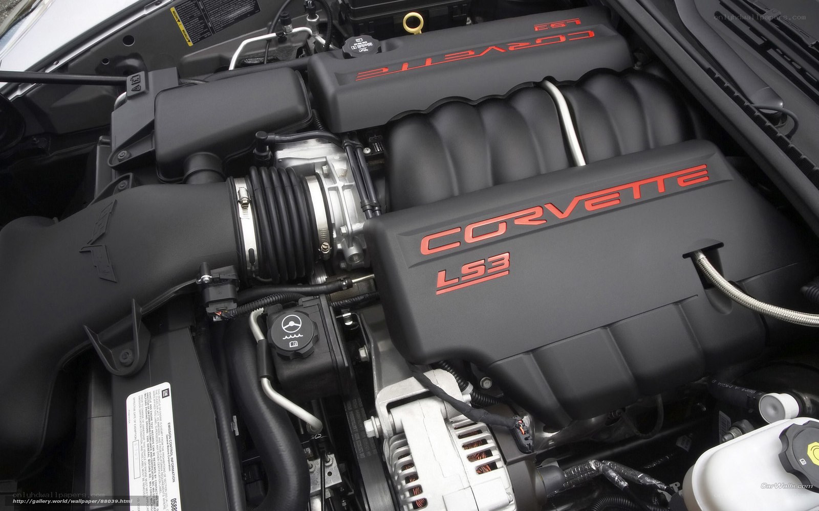 Corvette LS3 engine bay