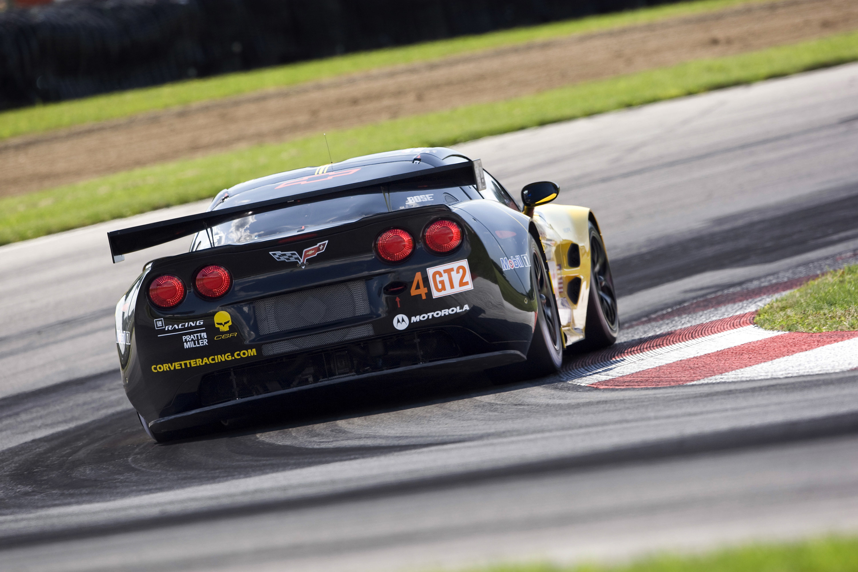 Corvette racing on track