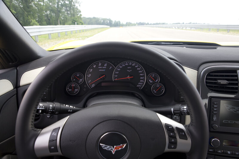 Corvette ZR1 dashboard view