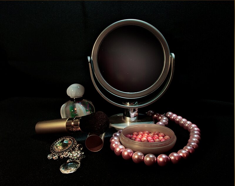 Cosmetic Items on Black