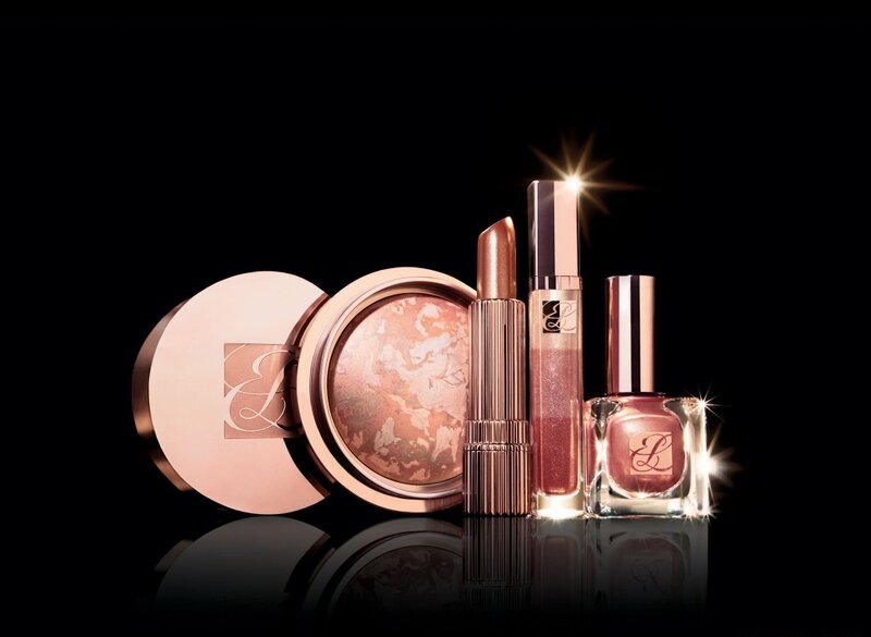 Cosmetics on Black Surface