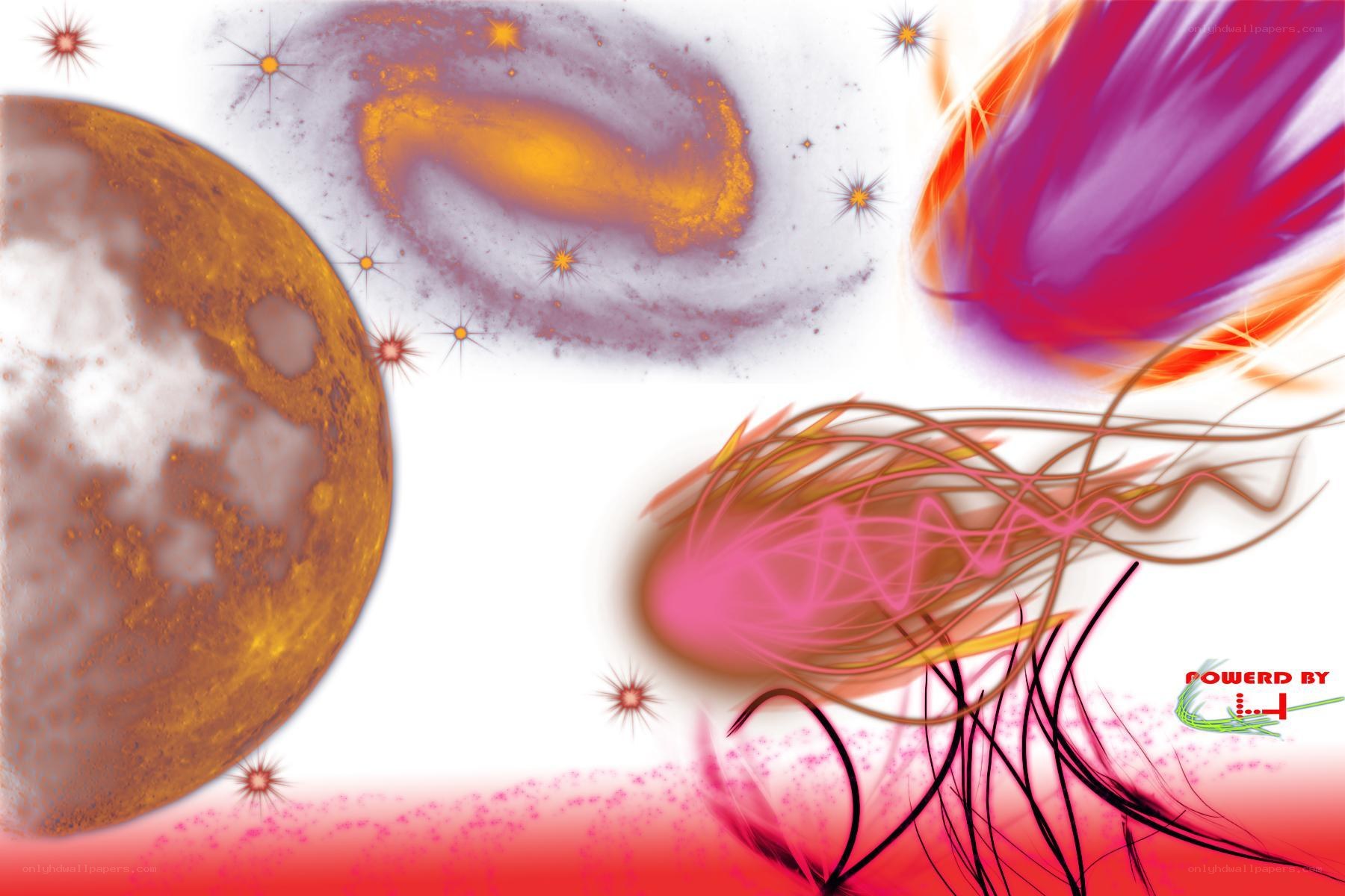 Cosmic abstract art