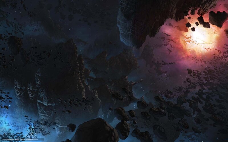 Cosmic asteroid field