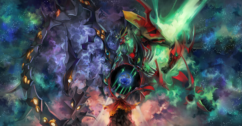 Cosmic battle with dragons