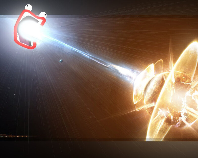 Cosmic beam attack