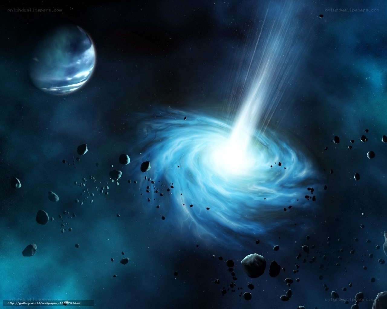 Cosmic black hole scene