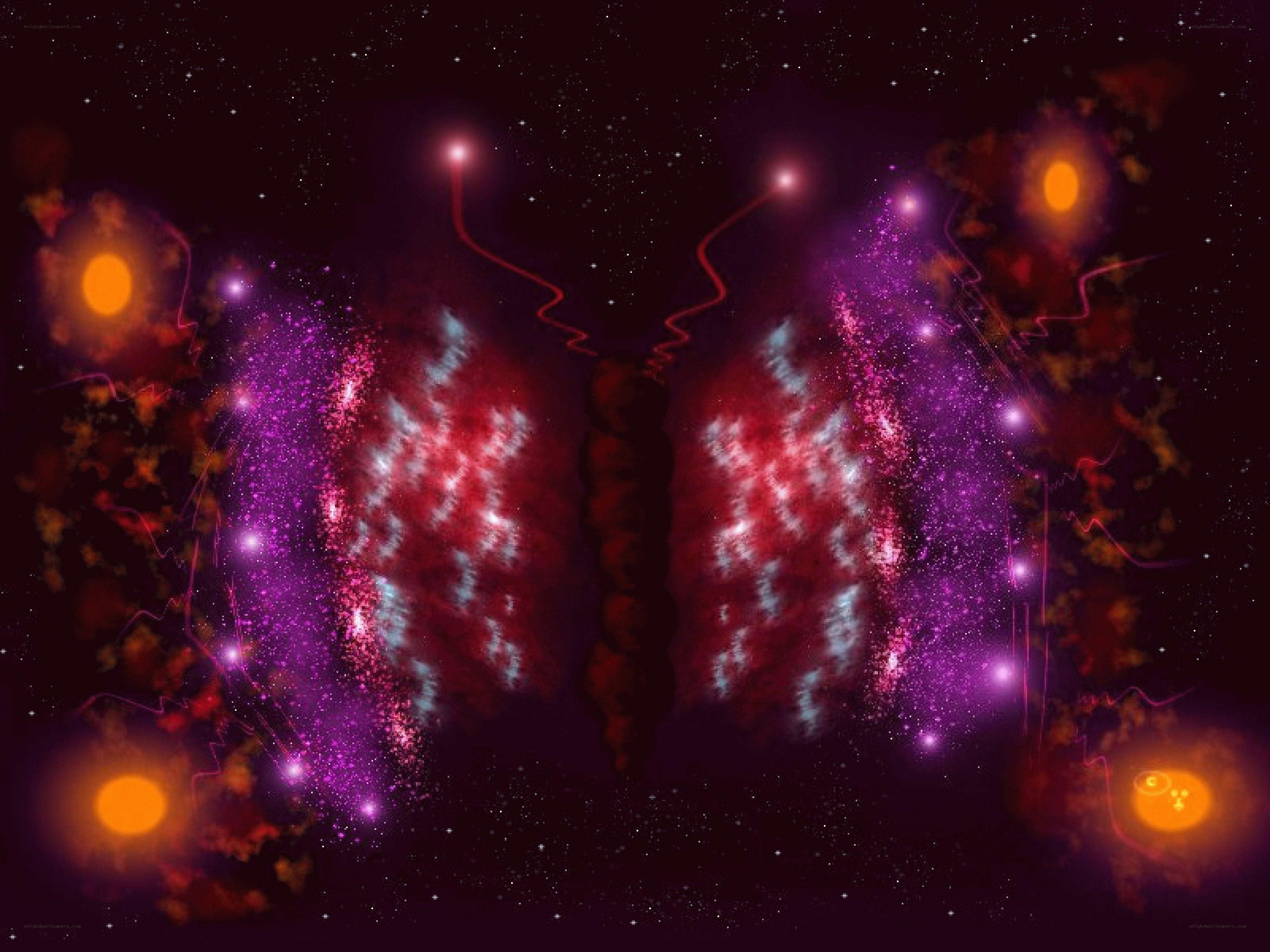 Cosmic butterfly nebula