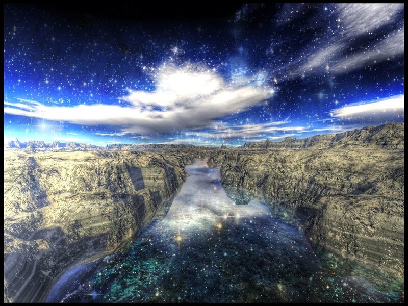cosmic canyon landscape
