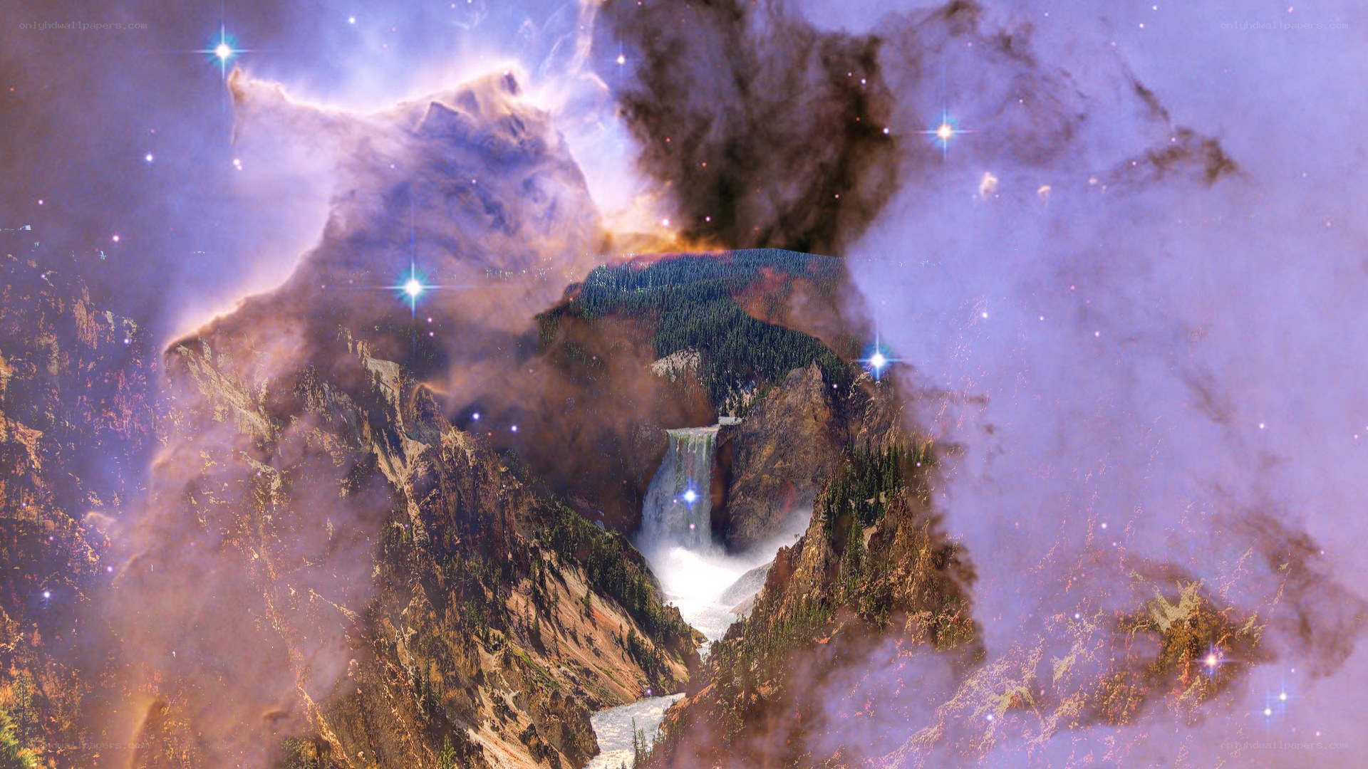 cosmic canyon waterfall