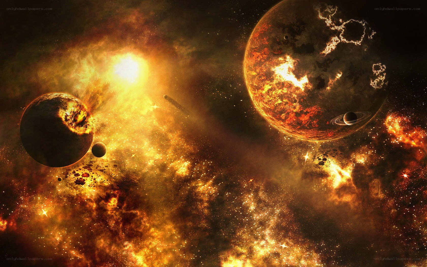 Cosmic chaos with fiery planets
