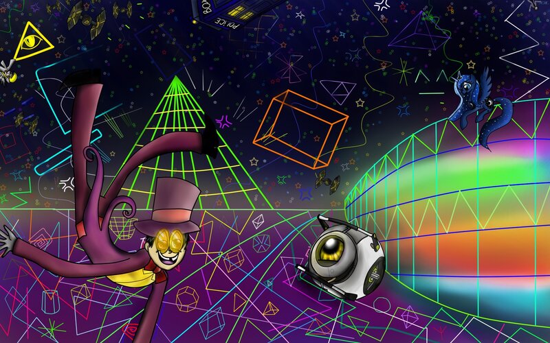 Cosmic character collage