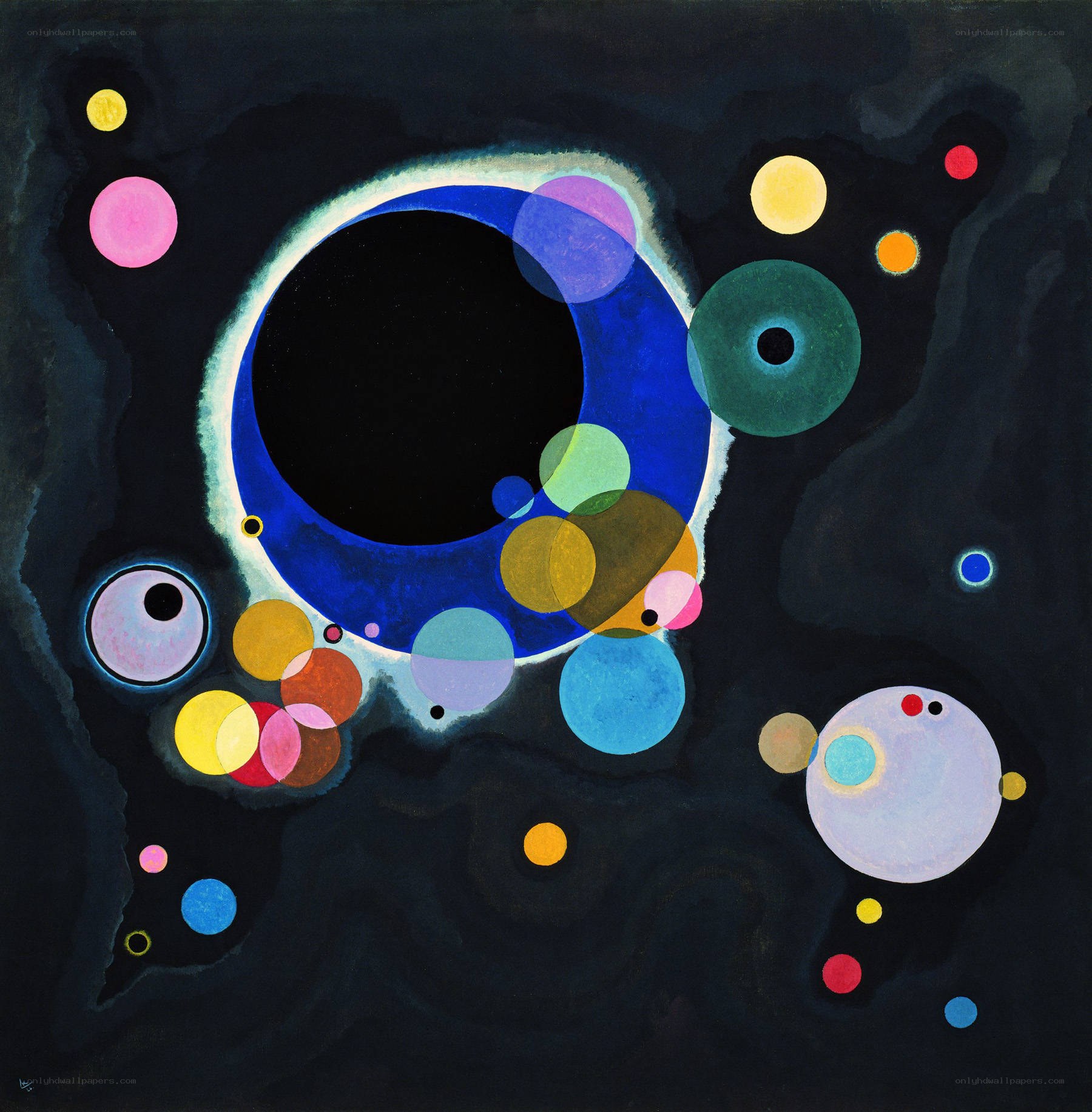 Cosmic Circles Painting