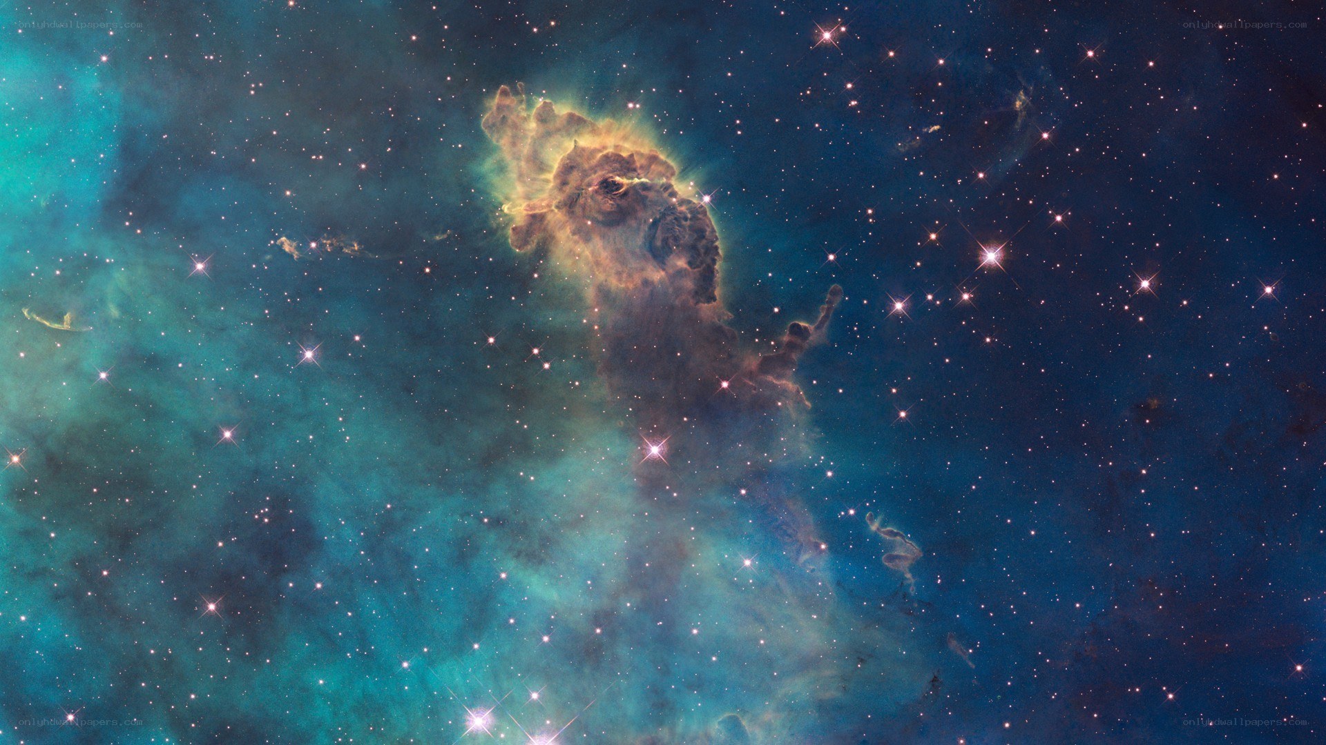 Cosmic cloud in deep space