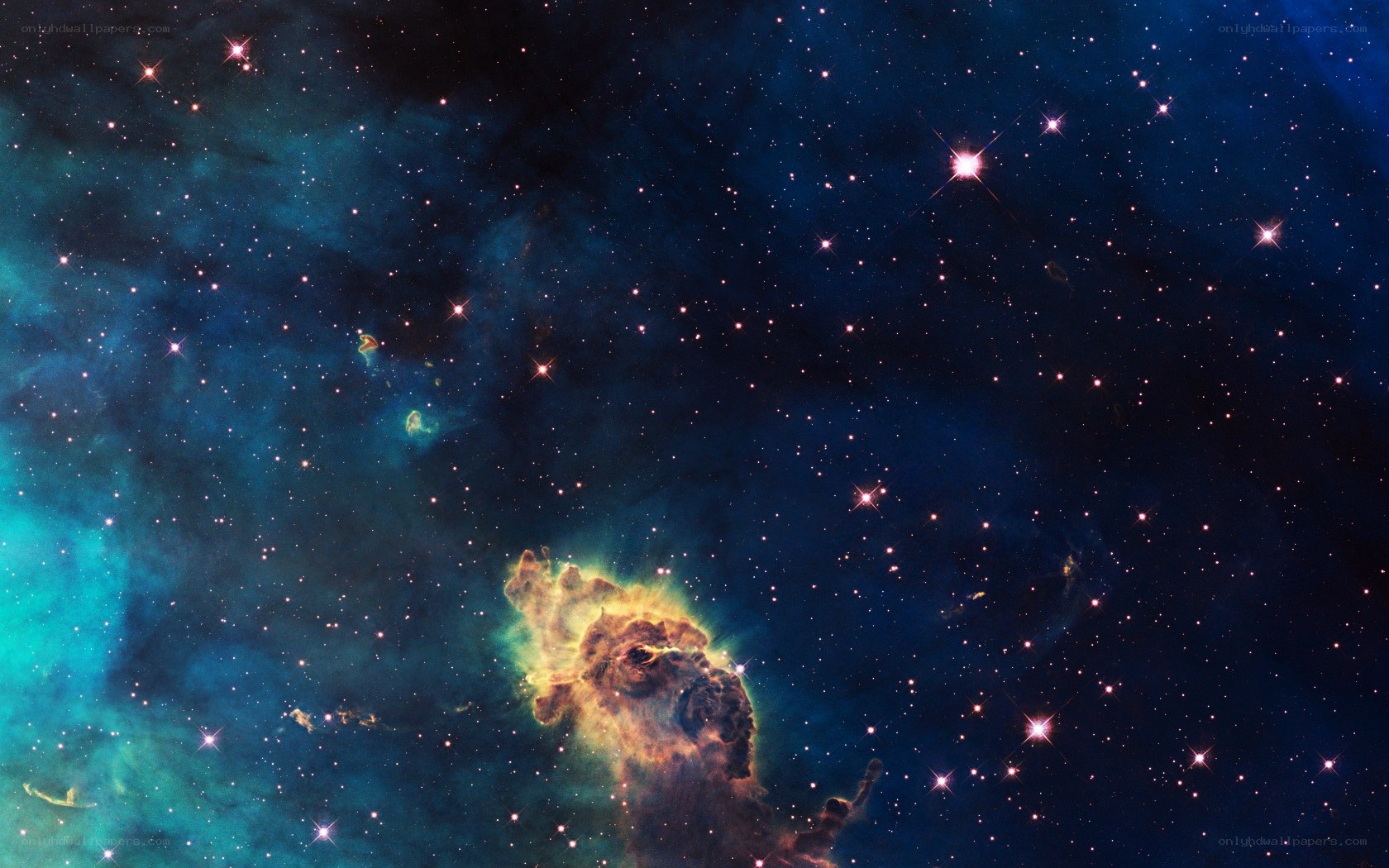 Cosmic cloud in deep space