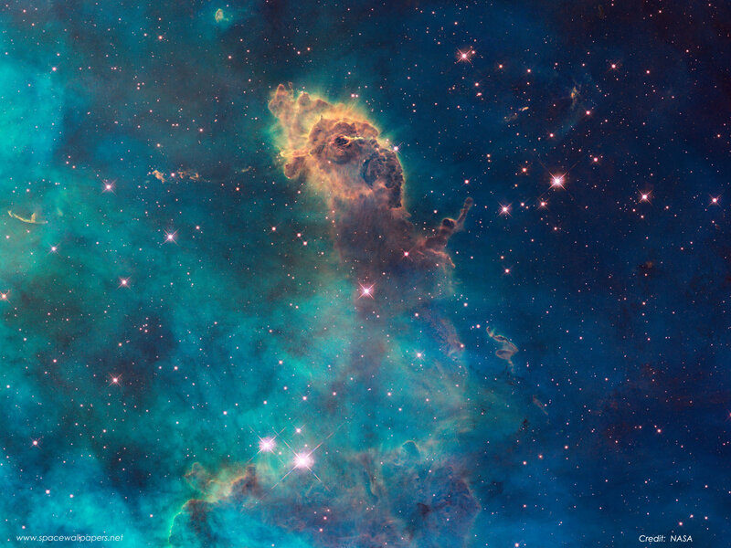 Cosmic Cloud Nebula — Blue, Dramatic