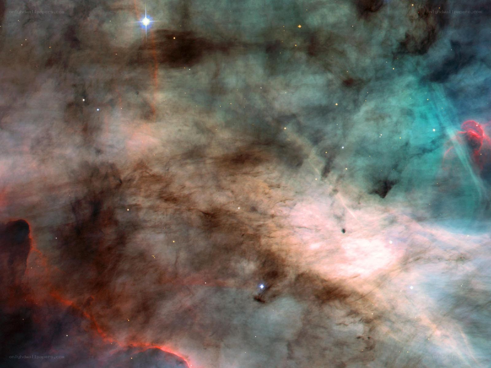 Cosmic cloud with stars