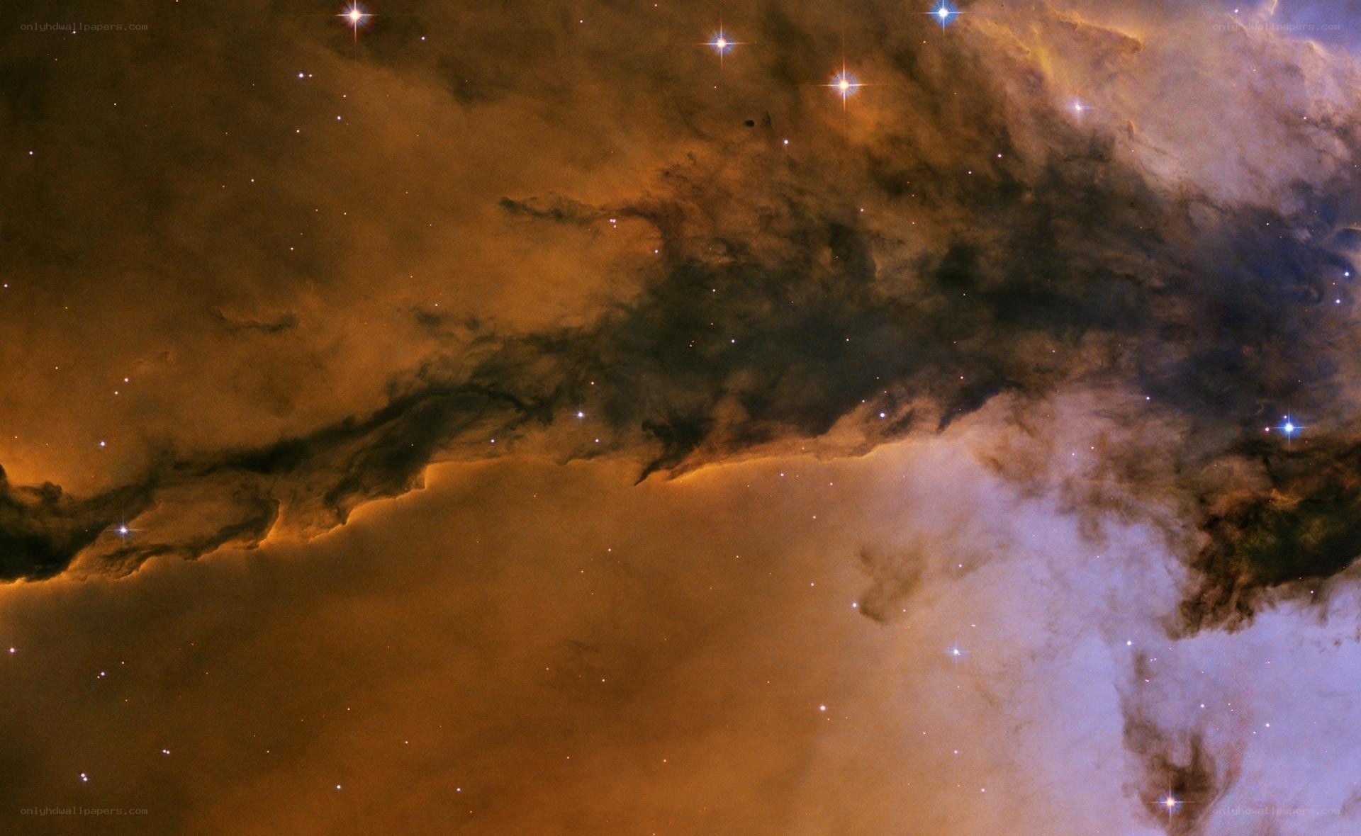 Cosmic cloud with stars