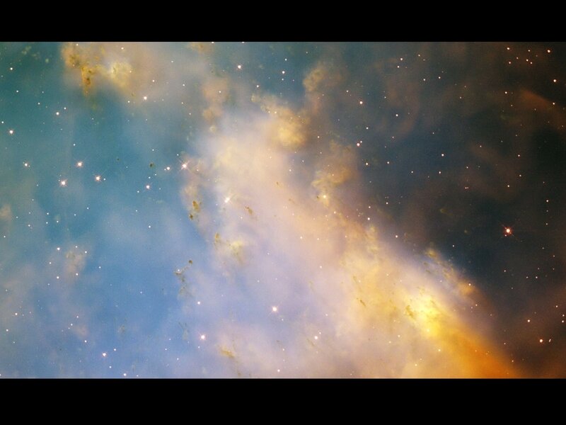 Cosmic cloud with stars